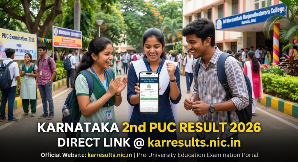 Karnataka 2nd PUC Result 2026